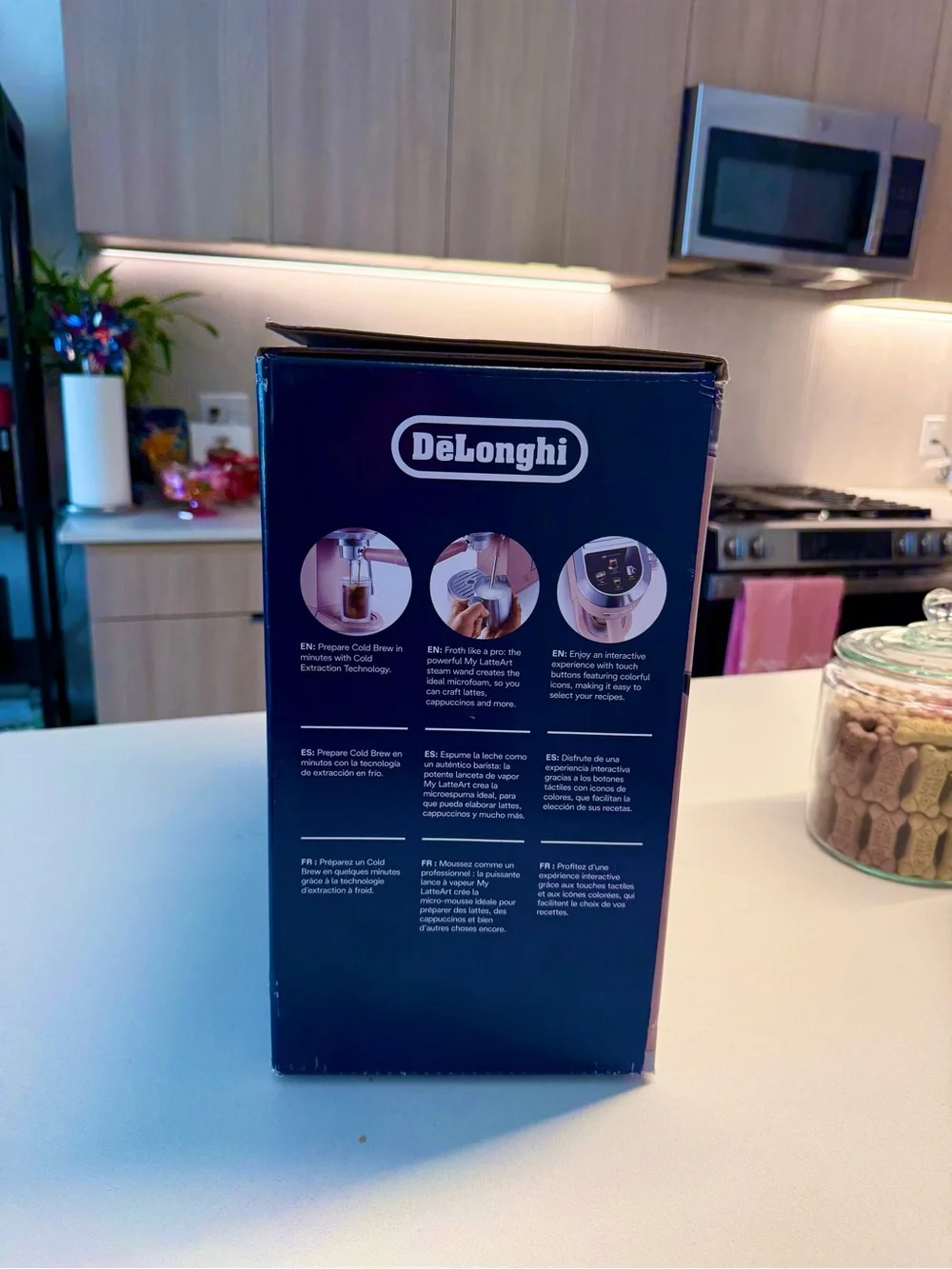 DeLonghi Dedica Duo Espresso & Cold Brew Coffee Maker - Pink